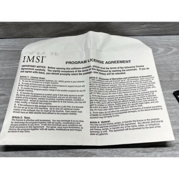 IMSI Turbocad 3D for Macintosh Version 2.0 Software Floppy Disks 3.5 in - Picture 3 of 3